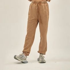 Cotton 420g Heavy Weight Washed Distressed Faded Loose Cuffed Sweatpants