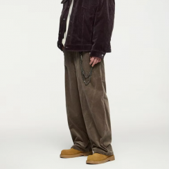 2 Prs Loose Fit Casual Corduroy Straight Pants